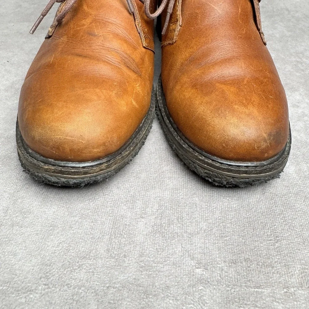 Polo Ralph Lauren Marlow-BO-CSL Men's Chukka Boots Leather Shoes Size 9D Brown
